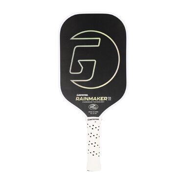 Gamma Rainmaker: Легка ракетка для піклболу з великою зоною удару, карбоновим покриттям з мікроперлин для обертання та контролю, регульованою вагою, 16 мм, 6 кольорів (чорний)
