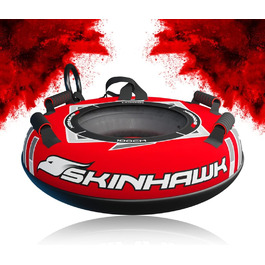 Сноутюбінг SKINHAWK Profi 100 см червоний, надувні санки, шина для катання по снігу
