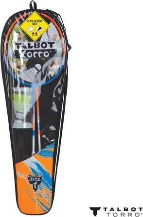 Набір для бадмінтону Talbot-Torro 2-Attacker: 2 ракетки, 2 воланчики, сумка преміум-якості