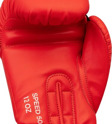 Боксерські рукавички Adidas Speed 50 для дорослих, білий/золотий (14 oz) та червоний/срібний (14 oz)