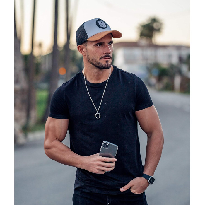 Чоловіча бейсболка-тракер Oblack Classic Total Black, універсальний розмір, бежева