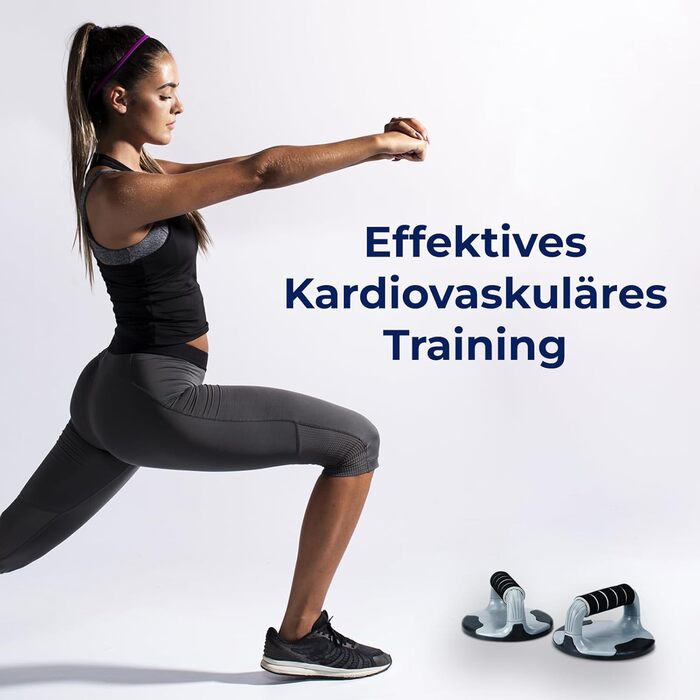 Стойка для віджимань ResultSport Power-Push-Up з м'якими ручками (чорний) для чоловіків та жінок, тренування грудей