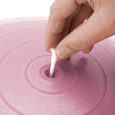 М'яч для фітнесу BODYMATE: фітбол для йоги, тренувань, офісного використання, рожевий, 65 см