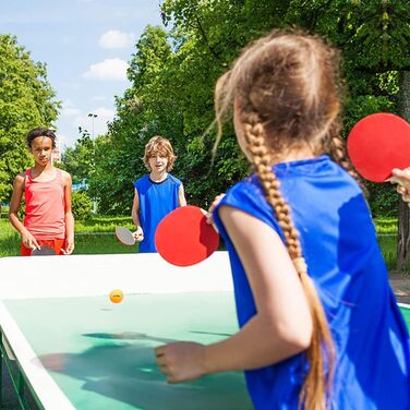 Набір для пінг-понгу: стіл, ракетки, м'ячі. Ідеально для дітей, початківців, сімей та професіоналів. Комплект S3, S4, 4 ракетки