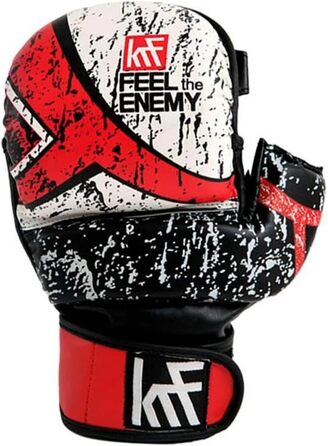Боксерські рукавички KRF Feel The Enemy Unisex для дорослих, гелеві Super Eva, 7oz