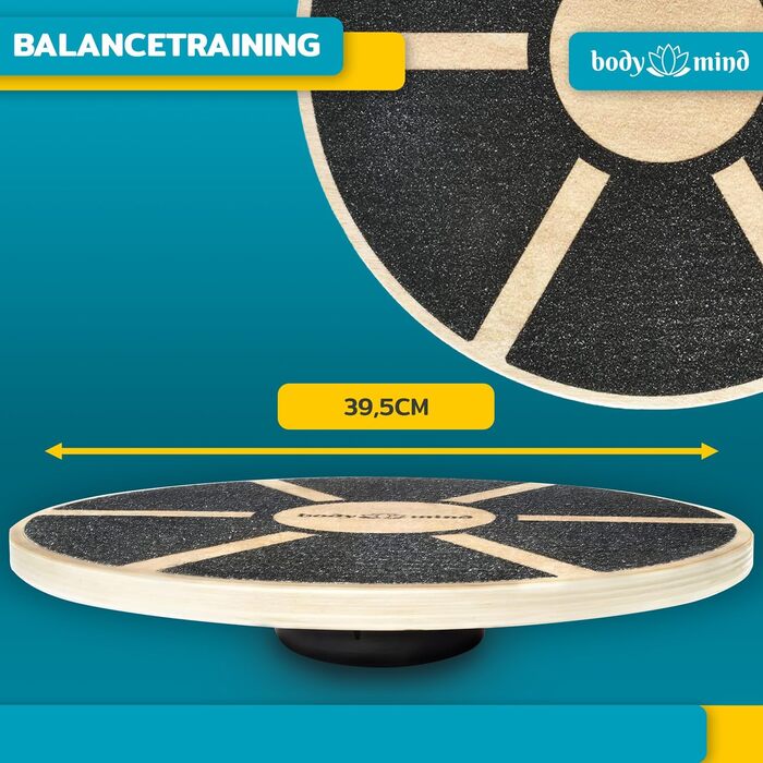 Баланс-борд Deluxe для фізіотерапії та тренувань координації з безкоштовною електронною книгою Studio Board Deluxe з дерева