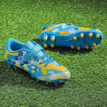 Дитячі футбольні бутси Multi Ground, професійні, легкі, для залу та вулиці, Outdoor Athletics, тренувальні (33 EU, синій)