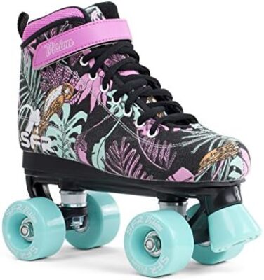 Дитячі ролики SFR Kinder Vision Canvas Rollschuhe 35.5 EU Рожеві (Квітковий принт)