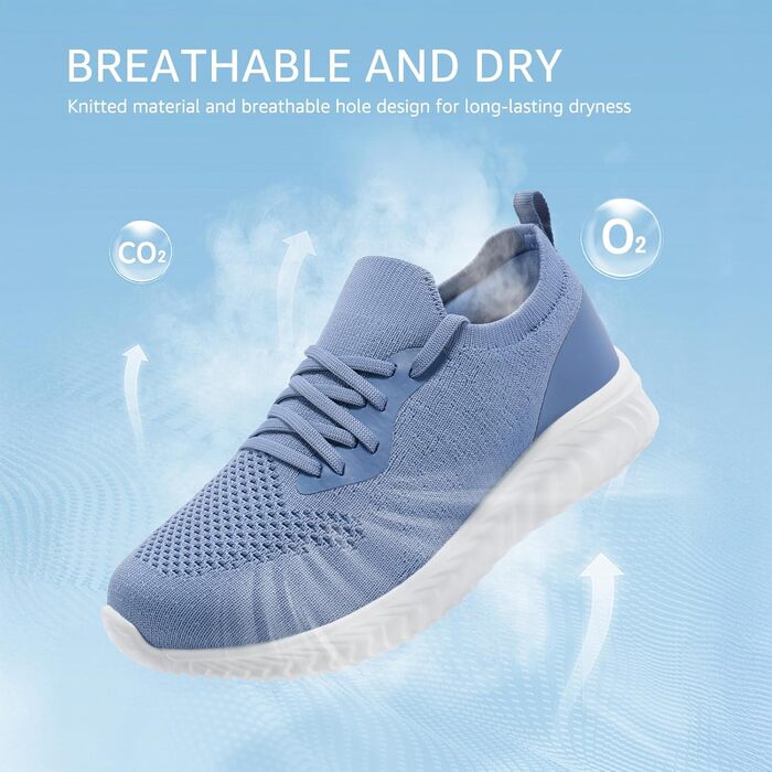 Жіночі кросівки HKR: дихаючі, легкі, спортивні, для активного відпочинку (39 EU, Büffelblau)