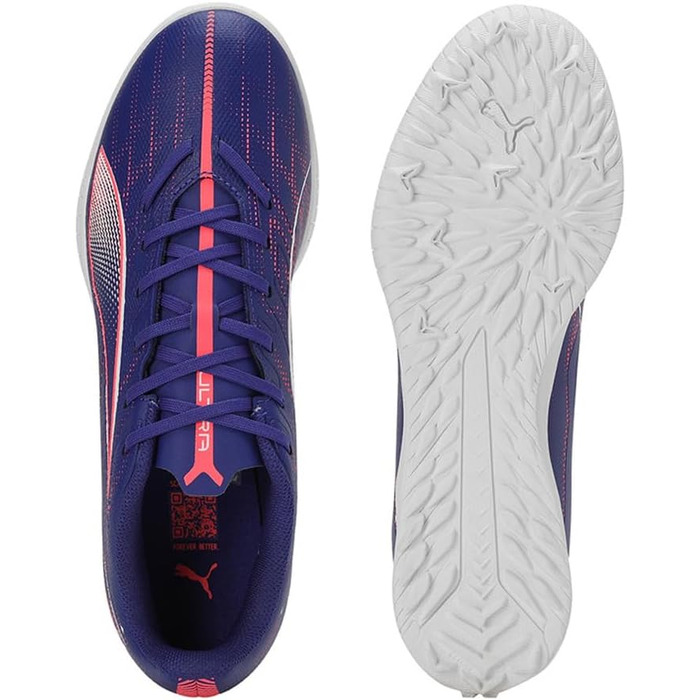 Кросівки футбольні PUMA Ultra 5 Play Tt - Unisex, 47 EU, Lapis Lazuli/Puma White/Sunset Glow