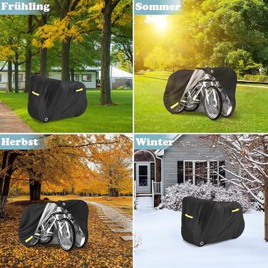 Водонепроникний чохол для велосипеда MOZMY, захисна накидка для 1-3 велосипедів, розмір 210*112*112 см, захист від погодних умов, отвори для замка