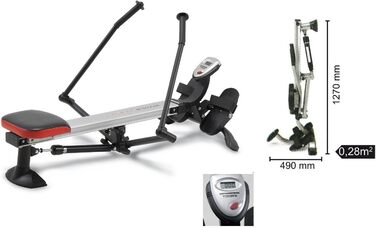 Гребний тренажер TOORX ROWER-COMPACT для дому, складаний, магнітний
