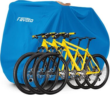 Водонепроникний чохол для велосипеда Favoto на 2-3 велосипеди, 210T Oxford, 200 x 105 x 110CM, блакитний
