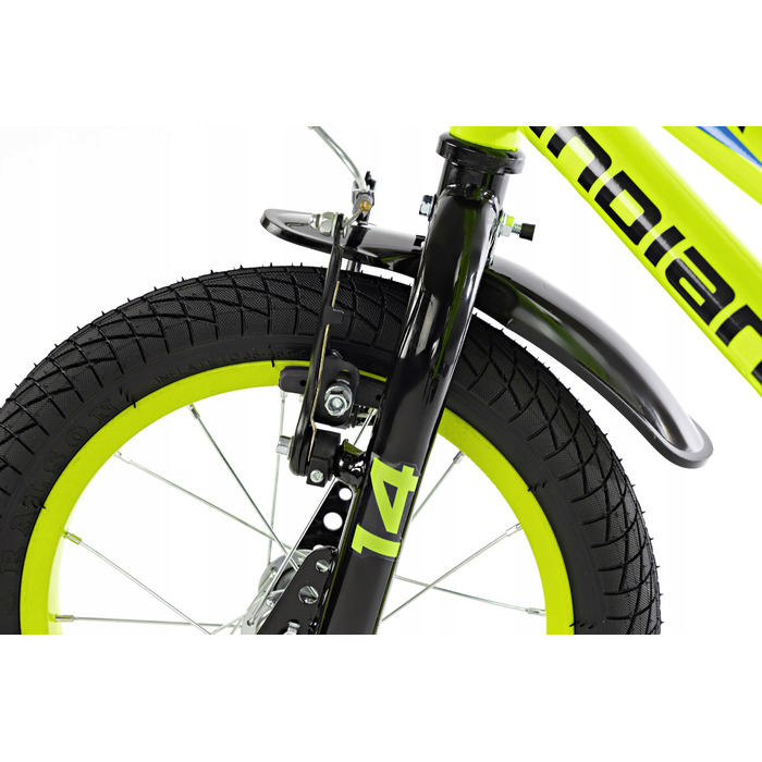 Дитячий велосипед Indiana Rock Kid, 14 дюймів, жовтий