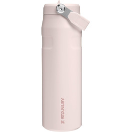 Термобутилка Stanley Flip Straw 2.0 0.7 л з трубочкою, термочашка для напоїв, зберігає холод до 12 годин, льодяне охолодження до 3 діб, BPA-free, не протікає, для тримача напоїв, можна мити в посудомийці, рожевий кварц