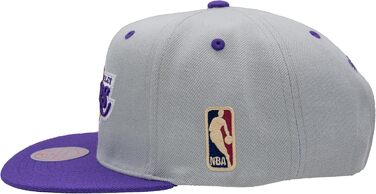 Кепка Mitchell & Ness NBA Lakers Snapback, сіра/фіолетова, універсальний розмір