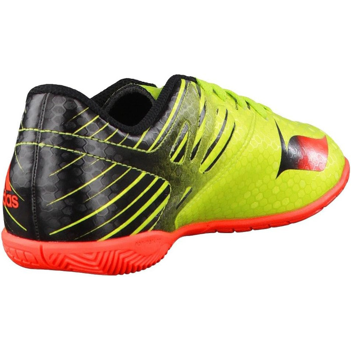 Дитячі футбольні бутси adidas Messi 15.4 Indoor для залу, 28 EU, зелені, Semi Solar Slime, Solar Red, Core Black