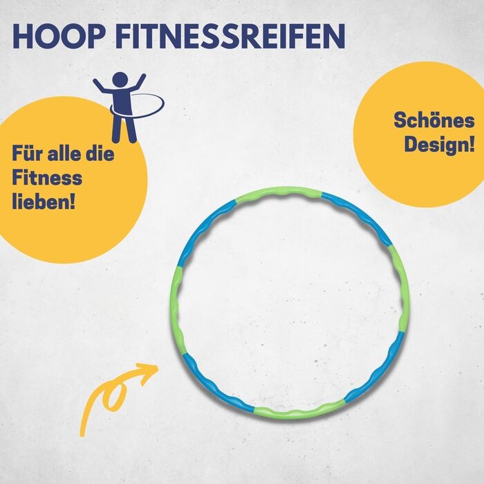 Обруч дитячий BEST SPORTING Hula Hoop Ø 80 см, розбірний (8 частин), для дівчаток та хлопчиків, для ігор та активного відпочинку вдома та на вулиці