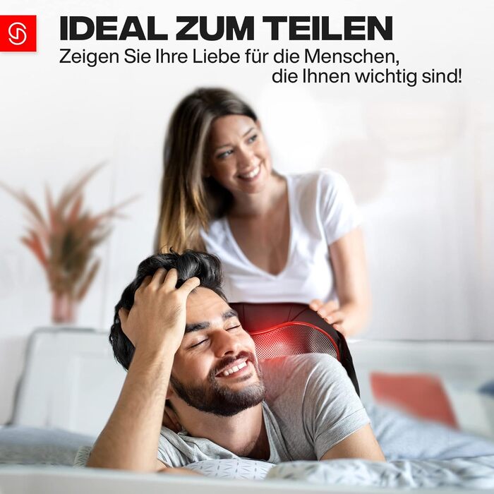 Масажер для шиї та спини з підігрівом Shiatsu Neck Relax - розслаблення м'язів шиї, спини та плечей