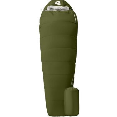 Спальний мішок Retrospec Dream 15°C, мумія, для кемпінгу, Regular (зелений)