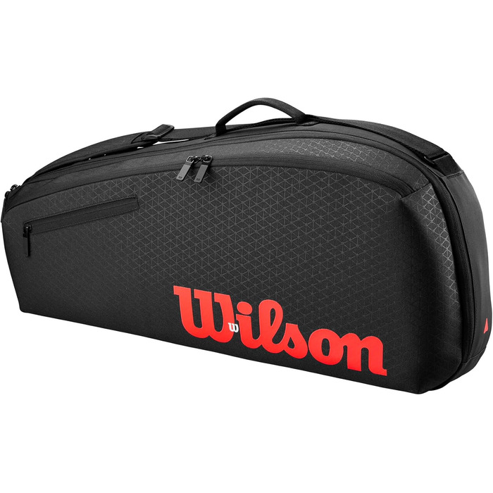Сумка для тенісу Wilson Clash V3 Super Tour, чорно-інфрачервона, на 2 ракетки