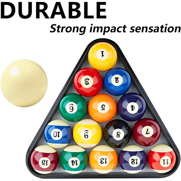 Набір куль для більярдного столу, 16 шт, 57.2 мм, кульки для більярду, кульки для пейнтболу, ігри в більярд, спорт, розваги