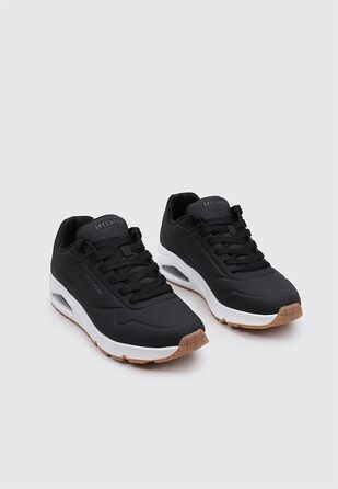 Чоловічі кросівки Skechers UNO Stand On Air, чорні (Black Durabuck), розмір 43 EU