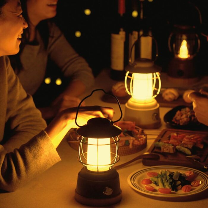 LED кемпінговий ліхтар Abenteuerlicht - вологостійка акумуляторна лампа для кемпінгу з тривалим часом роботи (200 годин), регульована яскравість, 2 колірні температури, 390 люмен, USB-зарядка