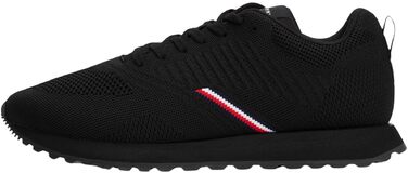 Чоловічі кросівки Tommy Hilfiger Runner New Eva Knit Low Top, чорні, розмір 45 EU