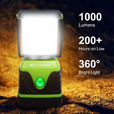 LED кемпінговий ліхтар Flintronic 2200 люмен, 6000mAh, 4 режими, регулювання яскравості, IP54, для кемпінгу, надзвичайних ситуацій, без акумулятора