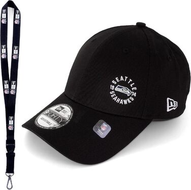 Кепка New Era Baseball Cap NFL MLB NBA - Basecap Flawless - З логотипом команд - Аксесуар - Лімітована серія (один розмір, Seattle Seahawks)