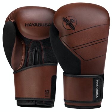 Боксерські рукавички Hayabusa S4 зі шкіри для чоловіків та жінок, 12 oz, коричневі