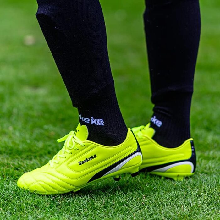 Дитячі футбольні бутси FG для хлопчиків та дівчаток, розмір 31 EU, S2116, лимонно-жовтий колір