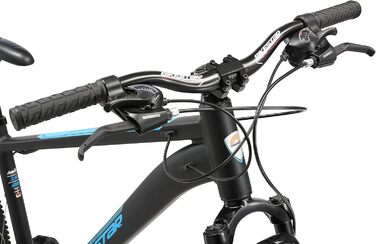 Гірський велосипед BIKESTAR Hardtail алюмінієвий, 21 швидкість Shimano, дискові гальма, 26