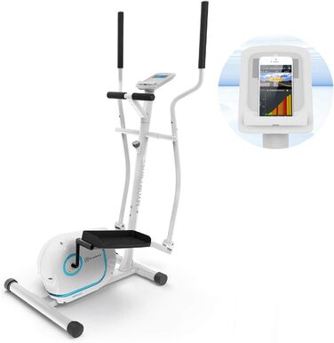 Орбітрек KLAR FIT Myon Cross для дому, складаний, магнітна система, 12 кг маховик, імпульсний сенсор, тримач для планшета