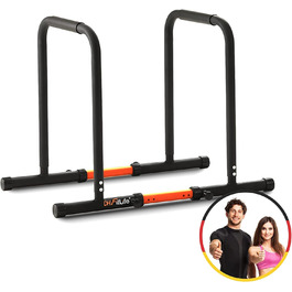 Бруси для віджимань DH FitLife, паралети для дому, регульовані 80-100 см, обладнання для калістеніки та силових тренувань