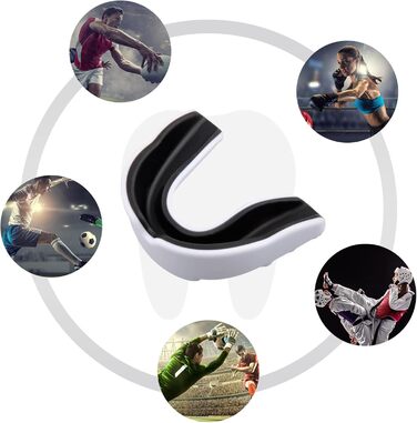 Захист рота для дітей та підлітків, 3 шт. (EVA, двоколірний) для футболу, MMA, боксу, регбі, кікбоксингу, Taekwondo, софтболу, лакросу