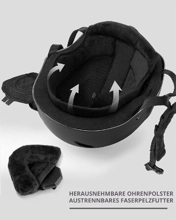 Комплект OutdoorMaster Kelvin: гірськолижний шолом та професійна маска для лиж та сноуборду, чорний, розмір L