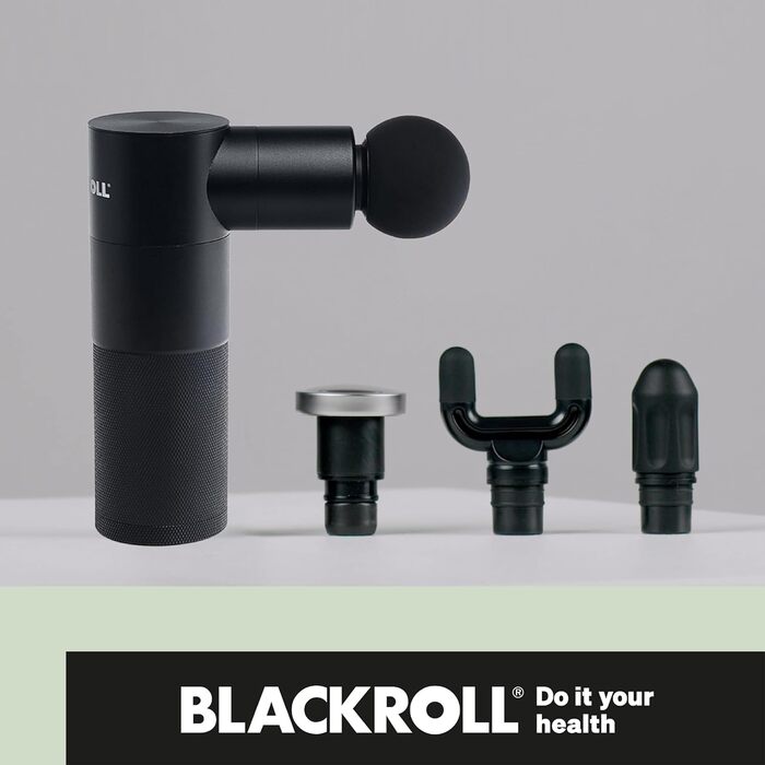BLACKROLL Фасціальний масажер-гайка Mini, USB-C, 4 насадки, 4 режими, для м'язів і фасцій, знеболення і релаксація