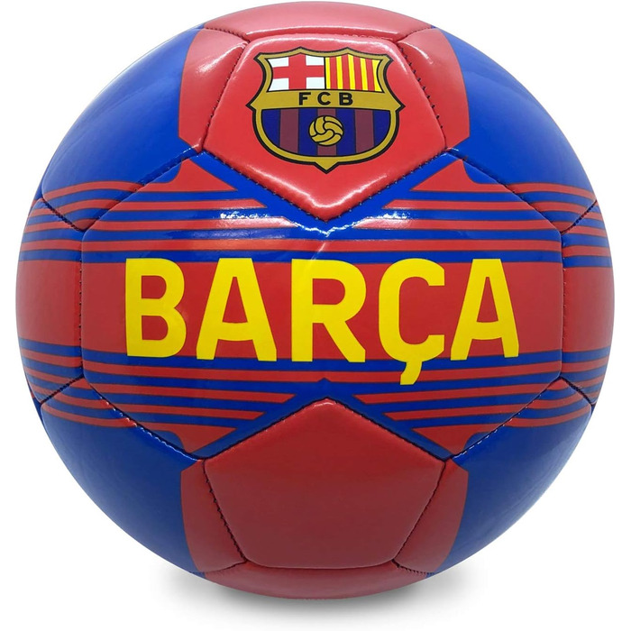 Футбольний м'яч FC Barcelona з емблемою клубу, офіційний мерч, синій, розмір 4, подарунок для фанатів футболу