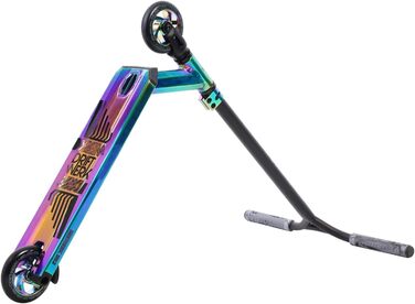 Трюковий самокат Driftwerk DS2+ для дітей, неохром, веселка, фристайл