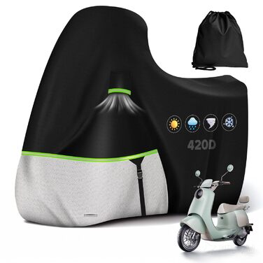 Водонепроникний чохол на мотоцикл Piaggio Vespa GTS GTV GT 60/300/250/125 (без кофра), 420D Oxford, зимовий захисний тент