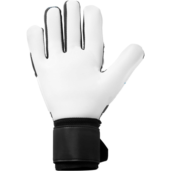 Воротарські рукавички Uhlsport Soft HN Comp для юніорів, чорні/синьо-флуоресцентні/білі, розмір 9.5