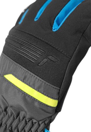 Унісекс рукавички Reusch Brandon R-tex XT для чоловіків, темно-сірі/жовті, розмір 9, водонепроникні зимові перчатки