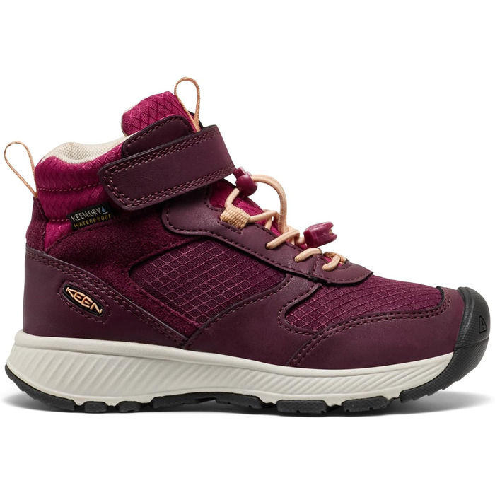 KEEN Skua Mid - Дитячі водонепроникні трекінгові черевики, 24 EU, Колір: Fig Peach Fuzz