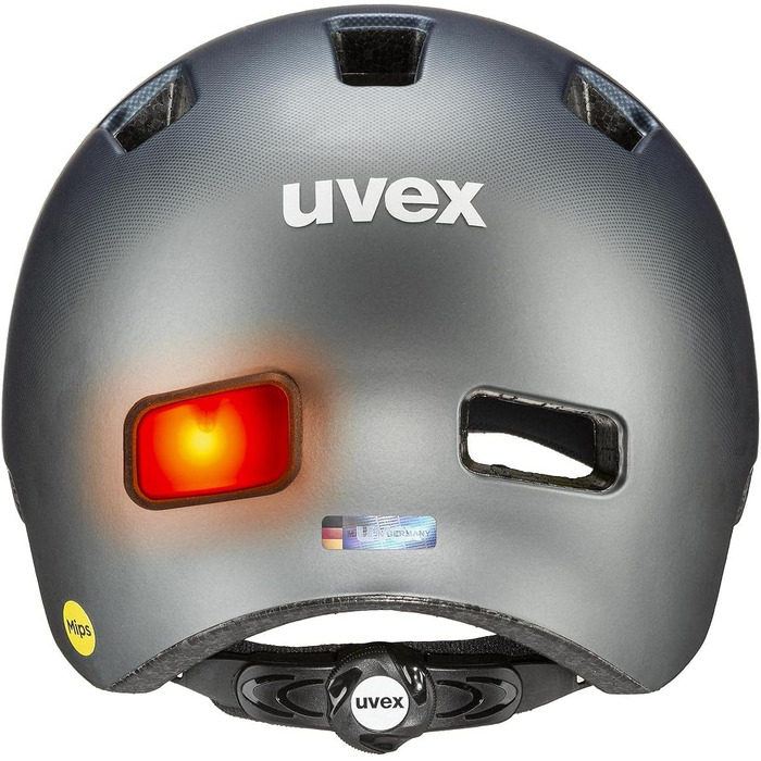 Велосипедний шолом uvex City 4 MIPS для міста з LED-світлом, універсальний, система MIPS, для жінок і чоловіків, легкий