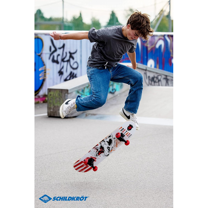 Скейтборд Schildkröt Grinder 31'' Преміум, 9 шарів клену, ABEC9, двосторонній кіктейл, гриптейп