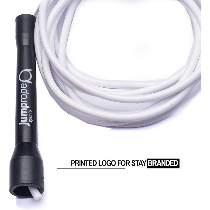 Професійне скакалка для змагань SPEED CHAMPION (діаметр 5 мм, довжина 3 м, регульована) (чорно-біла)
