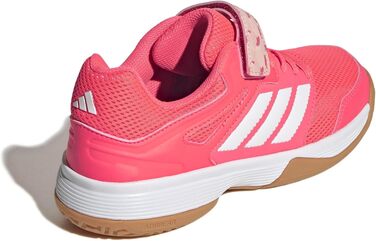 Дитячі кросівки Adidas Speedcourt Unisex для залу (розмір 35.5 EU, колір Solar Turbo Ftwr White Clear Pink)