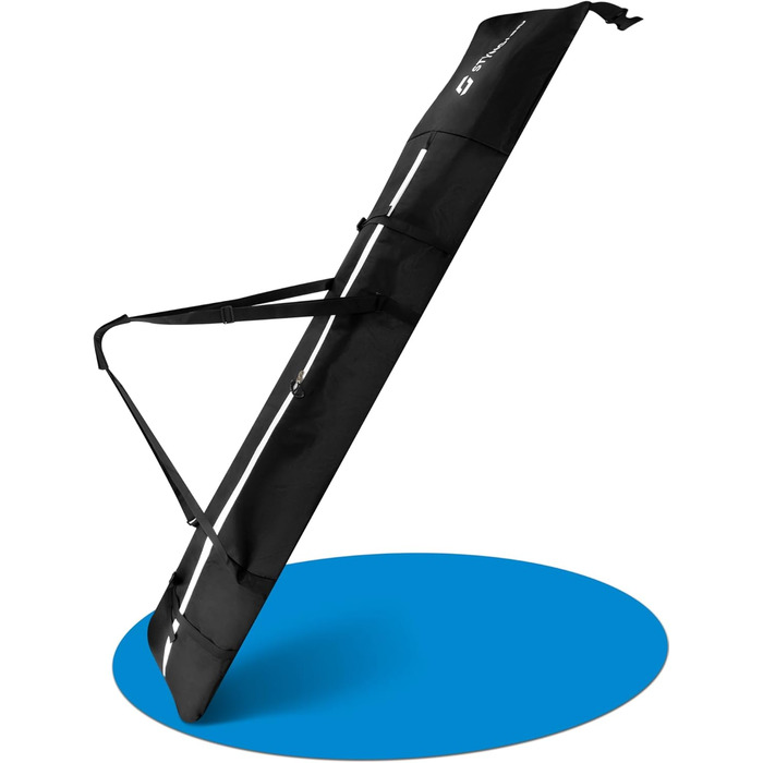 Чохол для лиж STYNGARD Kitzbühel (2 пари, до 200 см) - чорний, водонепроникний